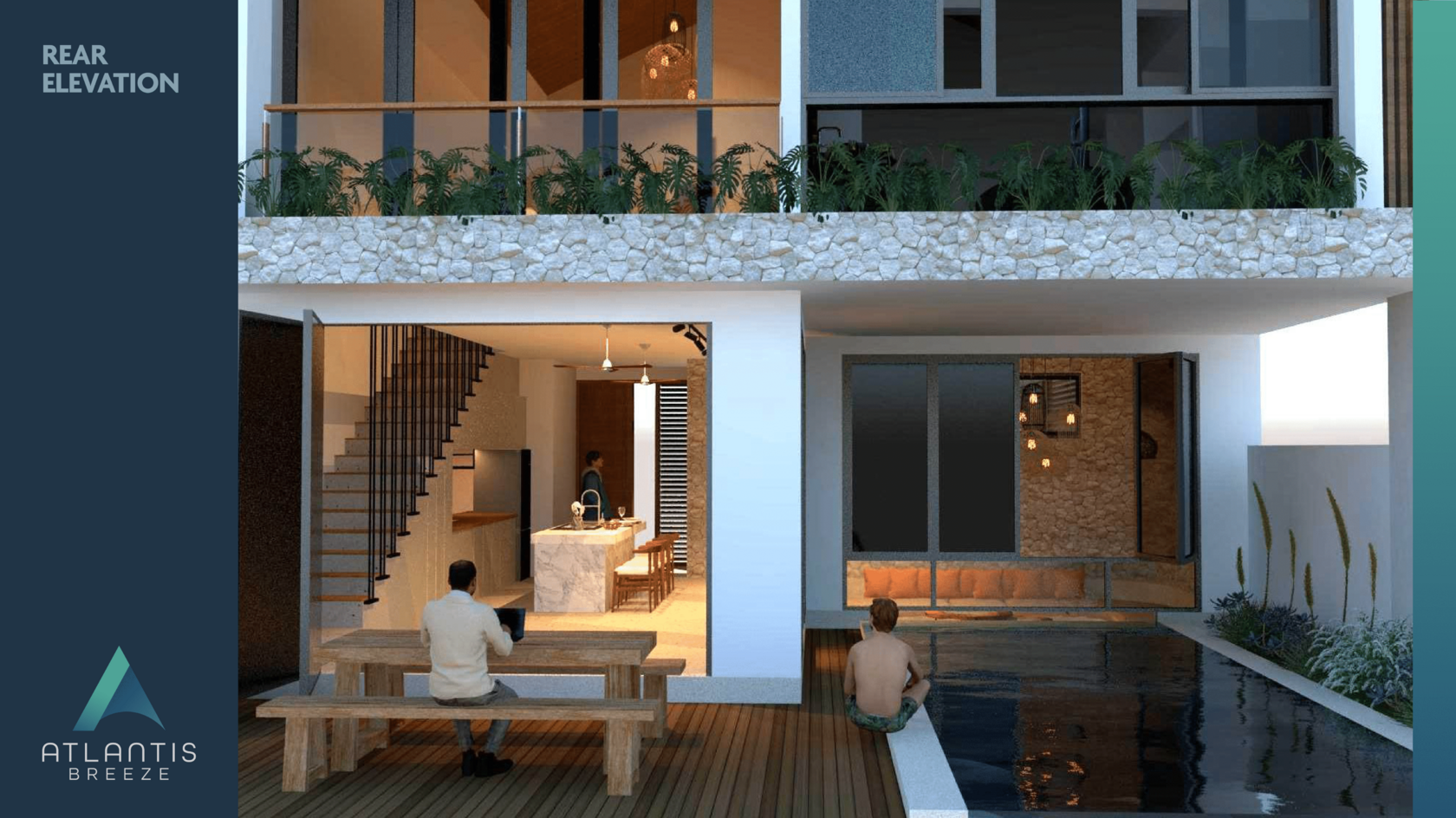 Atlantis Breeze villa complex — full architectural render